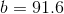 b=91.6