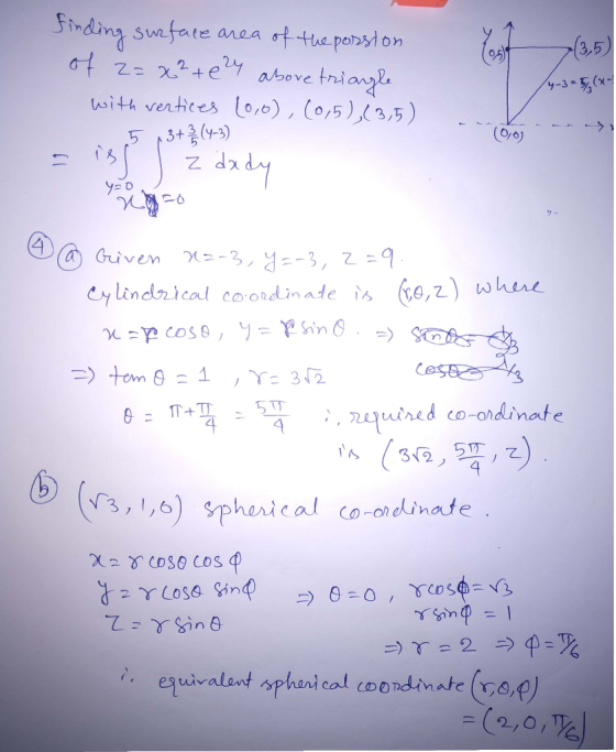 Finding suefate the porst on area &5) 2+eabove tadangl with vertices Lo,), (0,5)3,5) y-3-( = y (00) 3+ Z a Guiven M=-2, YE-3,