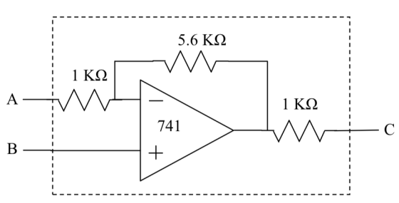 5.6 KS 1 ΚΩ A 1 ΚΩ 741 C B