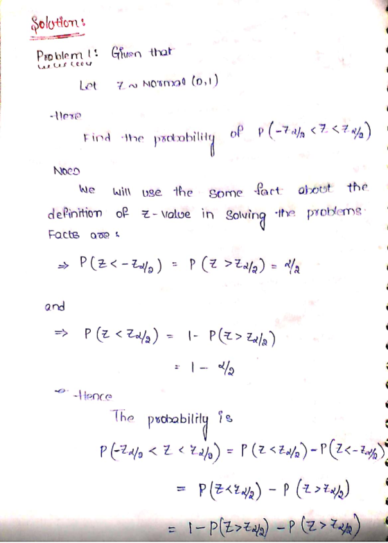 Solotfon Gruen that PIo blem 7NOmoa (n,1) Let of P(-7a 7. <7%) pckobility Find Jhe Noeo the obout We Will 0se the Some fart t