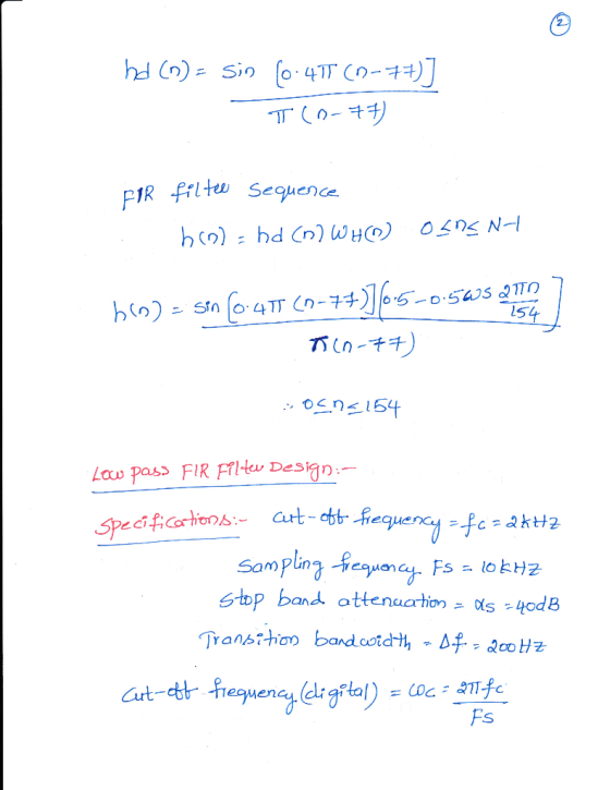 R frlt Sequence l5 Ln-ナチ) 05ns15 Lou Pass FIR Fritu DesaD:- Speci批orhons.- art-ctt-frequency-k=a stop band attenuation-ds-tod