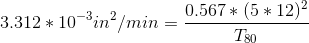 0.567512) T80 3.312 103in2 /min -