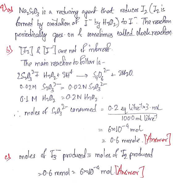 thot reduces I (T is formed by oxdahon oF by 0 to I The reaeon omefmes talled olovkreachon inkerea are The main ravehon to il