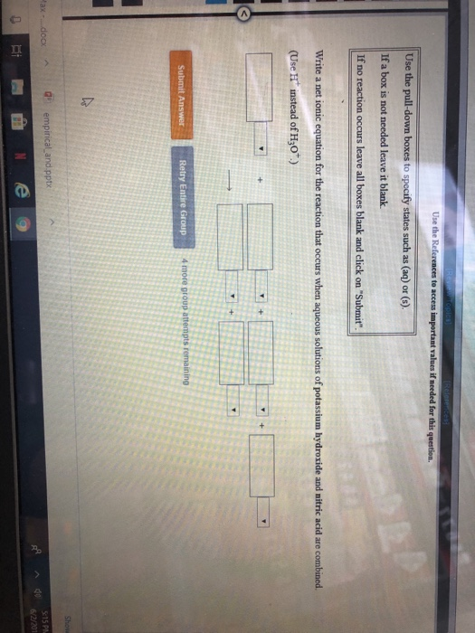 REV opics (Relerences Use the References to access important values if needed for this question. Use the pull-down boxes to s