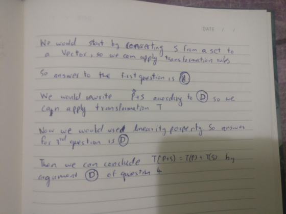 DATE So answer to-te-fustgestens④ New we would used. Ind oth one rh. So answe、 en we can cendude TP:s