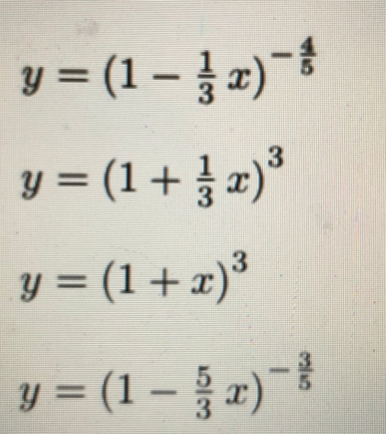 y= (1 3 y= (1+3) y = (1 + x) y (1 r) alic