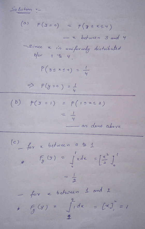 Solution 。一 一飞between 3and y w|古 an done above c ) 2. between 소amd 2 2