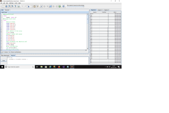 Edlt Execute mips1 asin 05et paressters For hinction cel O Type hene to search A40-14-211