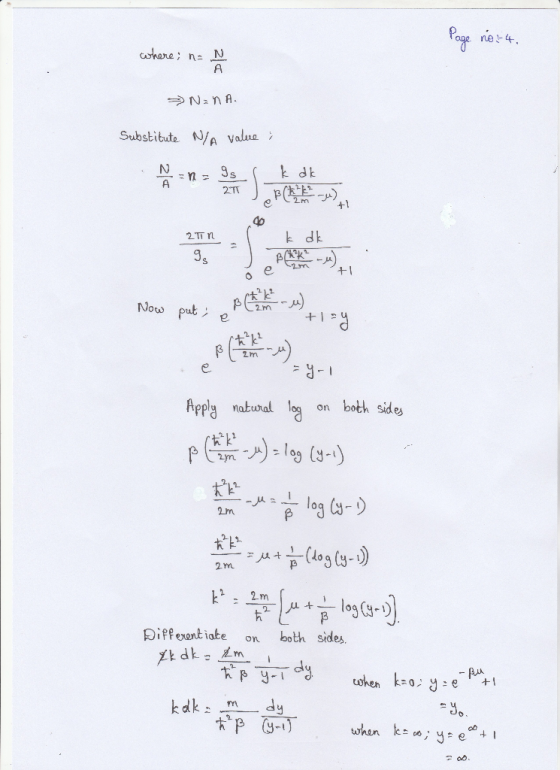 page ne 4. Substitute N/A Valua k db k dk e. Apple nakwal nboth side Diffevantiate on both sides