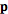 p