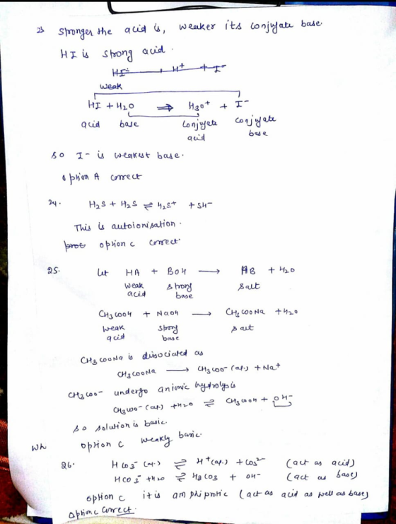 s Sronger the acd weaker its conjya baue weak Quid base aud SO wekst base 2q Thisiautoioni aion 2S Balt acid base Neak q cid