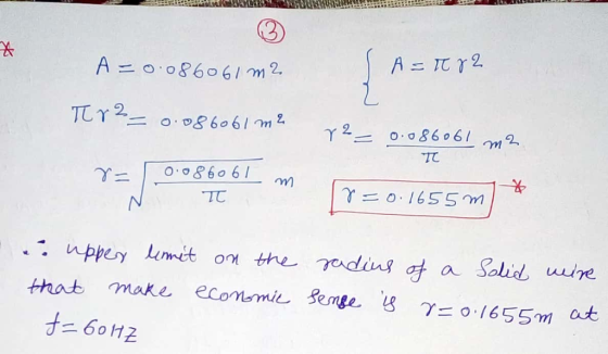 A TC 2 A=o.0860 6/m2 TLY2 8 6061 m2 2 O.a86061 O.08606 Y= =O1655 m Limit on the adins ..nppery Salid wire a that make ecomsmi