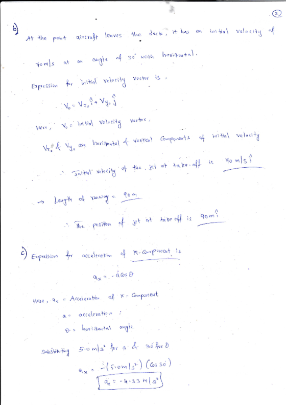 oa ExpresSionnia velwe Vector is . VyA V3 aie horiaontalt vestia) (о пропа.ts of initia\ velocity 0 n Expresion Accelerate,