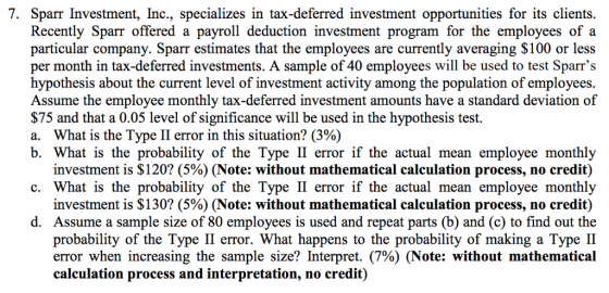 7. Sparr Investment, Inc., specializes in tax-deferred investment opportunities for its clients. payroll deduction investment