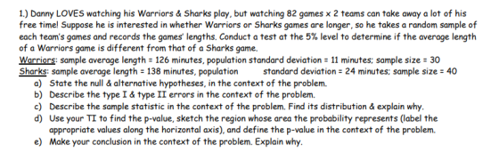 1) Danny LOVES watching his Warriors & Sharks play, but watching 82 games x 2 teams can take away a lot of his free time! Sup