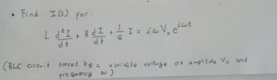 Find Il) for dt c d t (BLC circu : t force 스 bga va( ; at le voltage of amptae vo fre quencg )