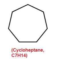 (Cycloheptane, C7H14)