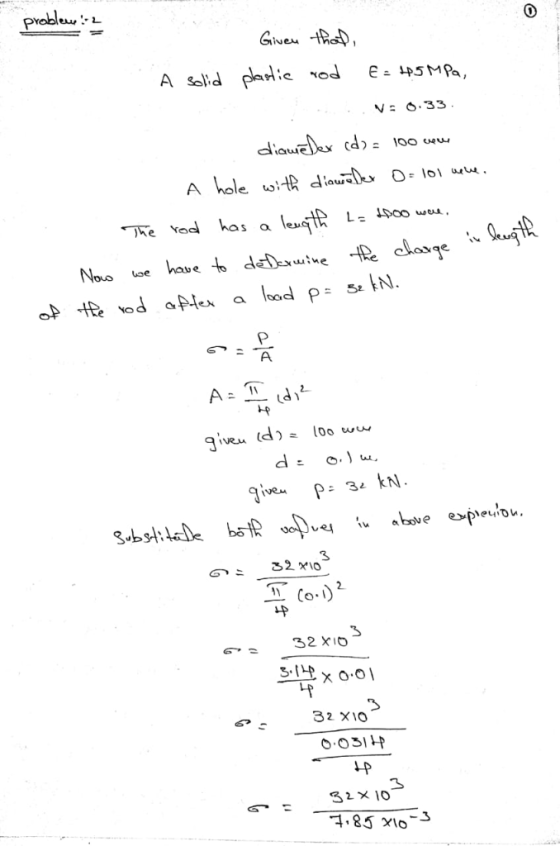Piobleu Giuen th Aatic od EP5MP. A slid VE.33 . diaueex d)= 100 ew A hole wiHR diauelkr D- lo1 w. L Do0 w, has a The Yod have
