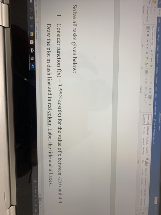 LAS module Word File Home nsert Draw Design Layout References Mailings Review View Help Foxit Reader POF Tell me what you wan