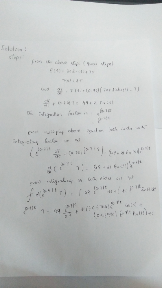 Solulon ECt): 30 Sint)t7o 70):35 Gu NT lton tac integ ckug -ac b- 0-70) de t (0.11t d e Cit