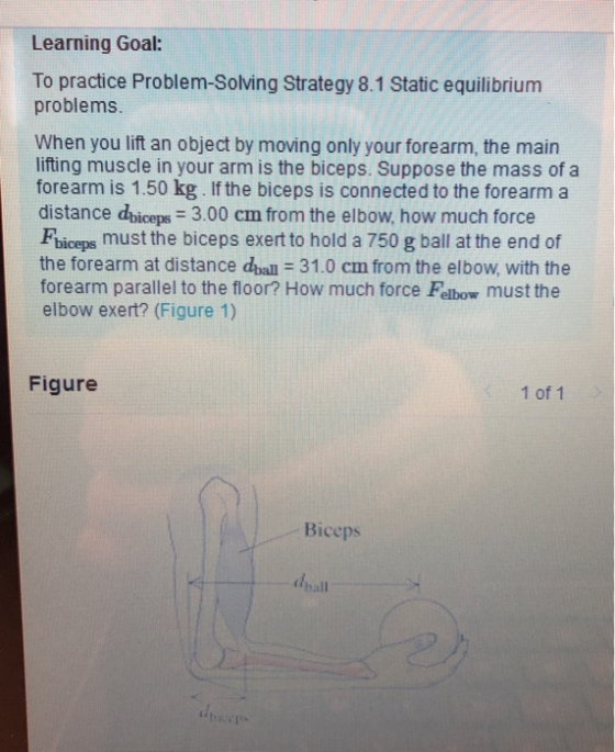 Learning Goal: To practice Problem-Solving Strategy 8.1 Static equilibrium problems. When you lift an object by moving only y