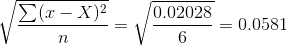 Σα- X 0.02028 0.0581 6 η.
