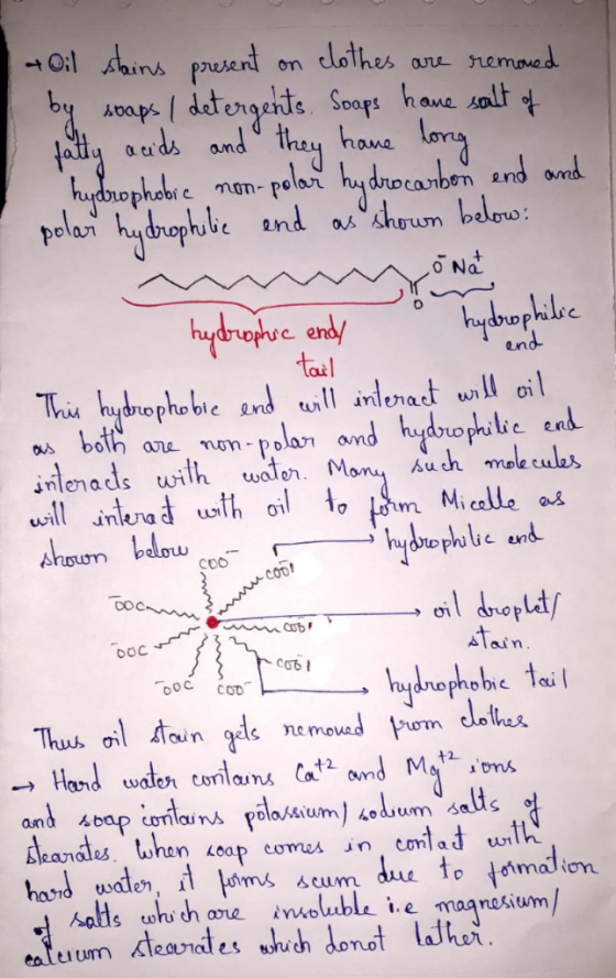 oaps αυ non-polar ophobic end as olan hu hydnophe bend nlenact ill oil ns bo ane non-plan and hydrophilic end indenads with w