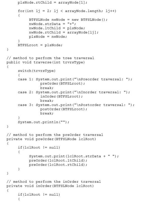 Need Help In The Below Question Answer In Java Start With The Tree 