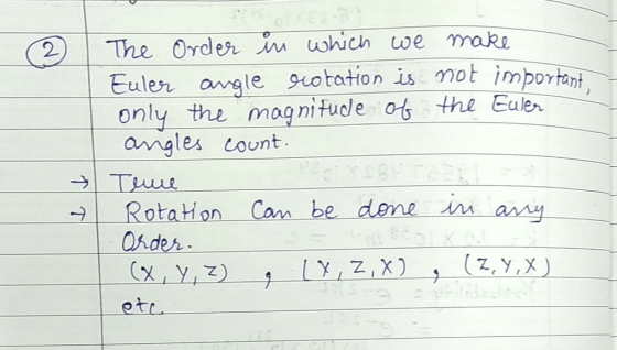Euler angle suotartion is mot importanh only the mognituole os the Eulen angles tount. 1. Tuul Rotation Cam be dene is any ot