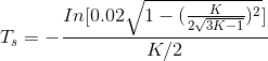 K In 0.021 K T K/2