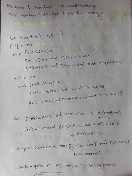 we herma d show hod is auell -ondsing Frst cue her to show that it isa dabl Oxdeig let n,m,te2,3,9,3 Pin Pim)a Pim) d N (n)Nc