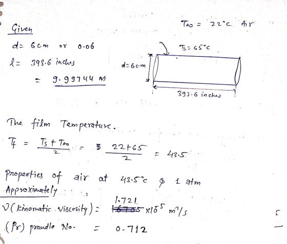 T.o= 22С.4ir に3936 incwJ d6cm - 9. 99744y 393.6 in che The film Temperatu. 드 42.5 2 Preperttes of air Approxinately audle NM