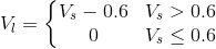 Vs-0.6 V, > 0.6 ï, < 0.6 0 V