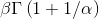 \beta \Gamma \left ( 1 + 1 / \alpha \right )