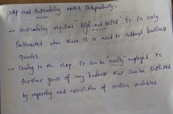 OLAP and datamining exirs fn dependenrly Dataumy - end slof P is only need t addreys basine imlimented ohen there queries. ea