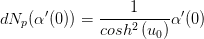 a (0) cosh2 (uo, dNp(a(0))