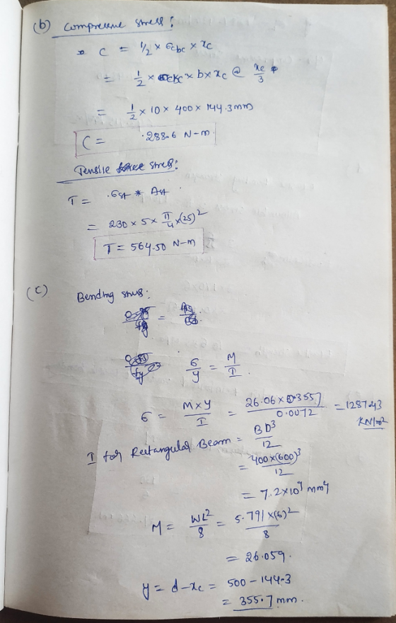 (b mpreune She la t C ck bx 2c 10x 400 X 144 3Mm 288-6 N-m Tenslie tee Stre 6 A e a3D x Sx T= 564-50 N-M (CC Bundng Shug 26 0