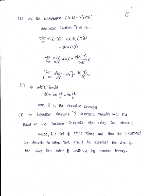 TCE) Tlt) pantcl tota end d) The sepealion onstant .ג Represent Based on めe clo8S1UA) 0bsesou0n2igen value dae discrete «ence