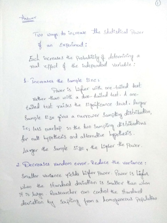 an Expeinent real effeet the independled aable ncae the bample Stze tted test ses ience level. largor es less lypoits and alt
