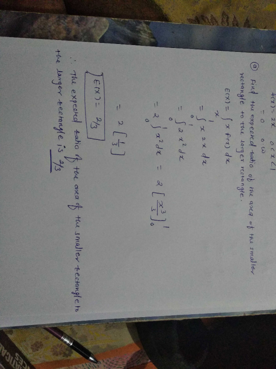 the smal ter hectangle to tore targer rcatangte 2. 3 The expeard taho tee ana the langer .tee tangle is