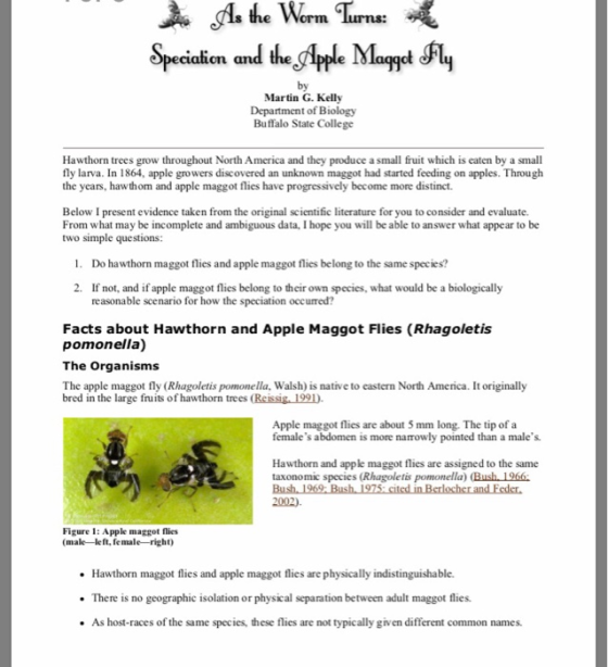 Specialien and the Alpple Magt Su, by Martin G. Kelly Department of Biology Buffalo State College Hawthorn trees grow through