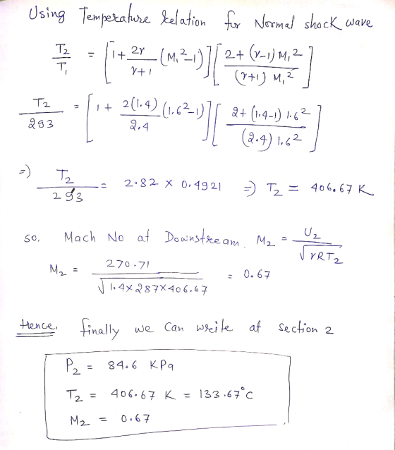 Using Te뺘eka,eklation for Nornd shockwave SM .4 &63 9.4) 1.2 2 so, Mach NoDonstee arn M2d YRT2 270.71 0。67 .4x87X406.67 He竺.