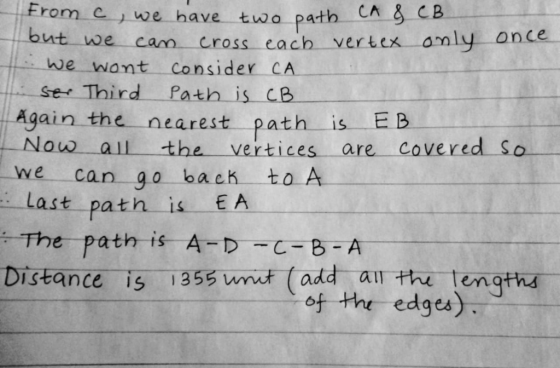 rom ey we have two path CA CB ー-but-we-cam- cross.. each.-vertex- once We want consider CA ser Third Path is CB Agai n the ne
