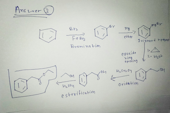 maBy ether e poxide ring o p enin) 2. H3o Oxidation e s terification