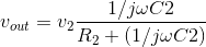 1/jwC2 R2(1/jwC2) Vout 2