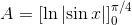 A = [in |sin·rliğ/4