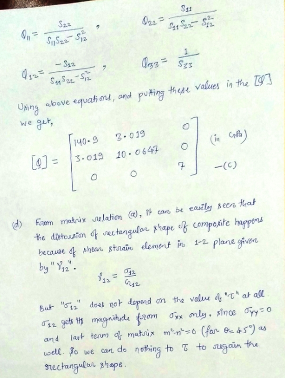 S11 S22 2 11 s2乙 3,2 Uing sbove equahmd, and puting thege values in the 93 We qu, 140-9 3. 019 13.012 10.0647 7(C) (d) Frem m