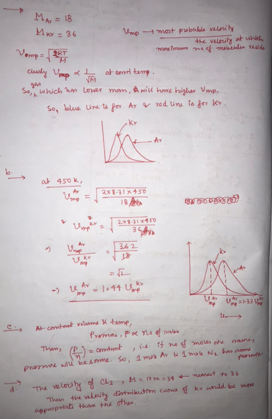 MAY= 18 MKY = 36 Vimp-mat pobable velruity the Valority at which Vemp=T 2RT M cleasky Vep Lat cm temp VM Sowhich hon Lowar mo