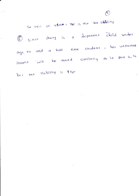 Since shevys a phild unde nt cha e pene 24 andtime Stadent heunened age, eq income ill kHaxedsimilaviy Rtbo
