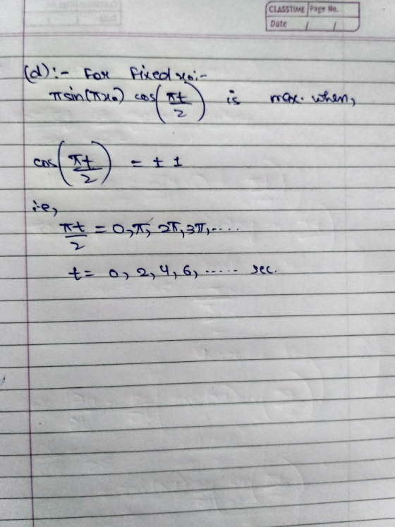 CLASSTIME Page No. Date dl